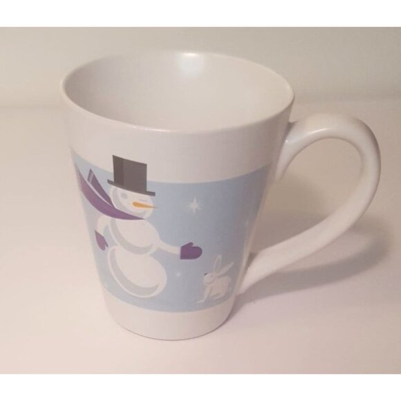 Starbucks 2011 Christmas Holiday Snowman Ceramic Tea Coffee Mug Cup 12 oz - Picture 4 of 7